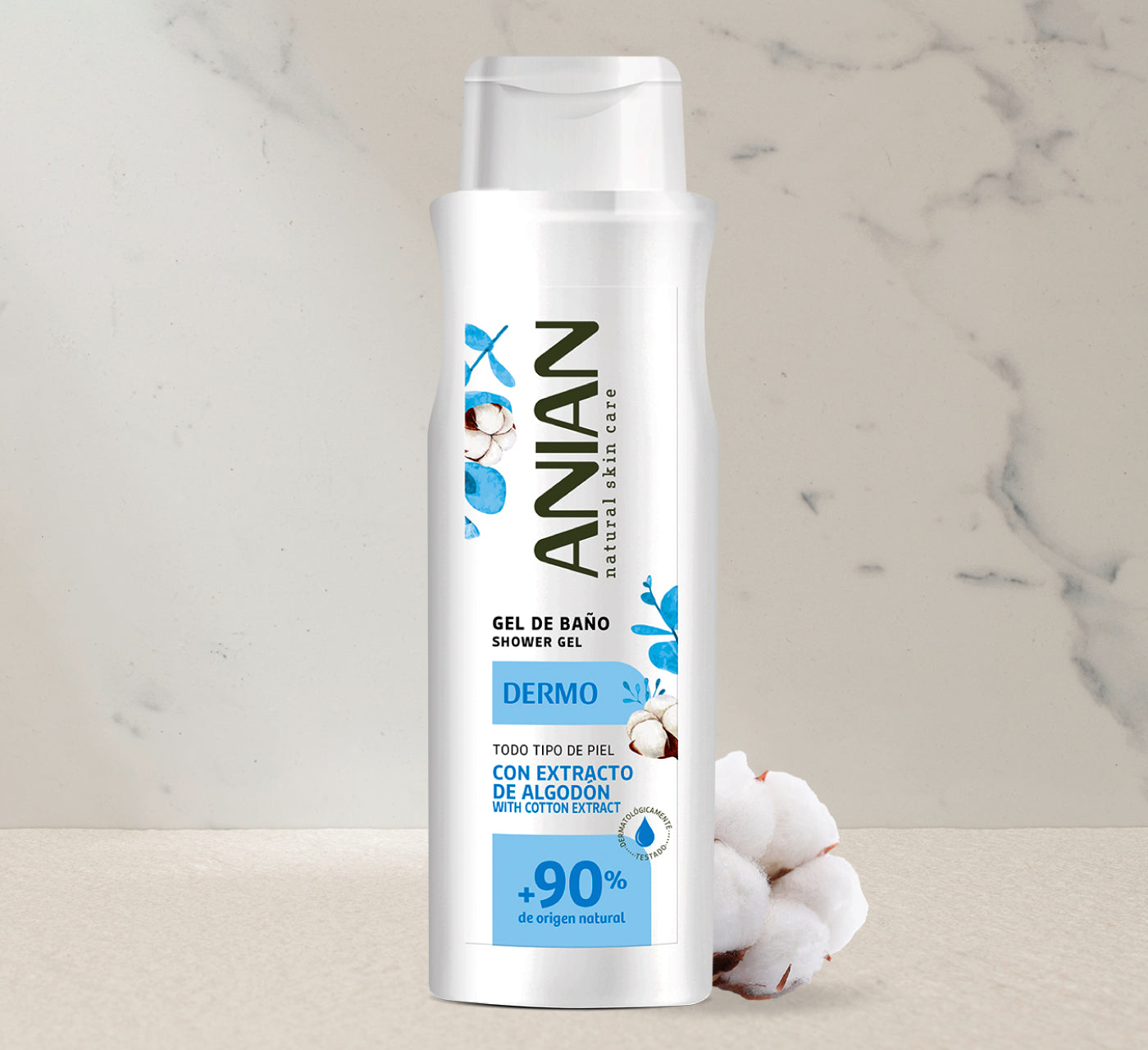 ANIAN - SHOWER GEL DERMO WITH COTTON EXTRACT 750ML