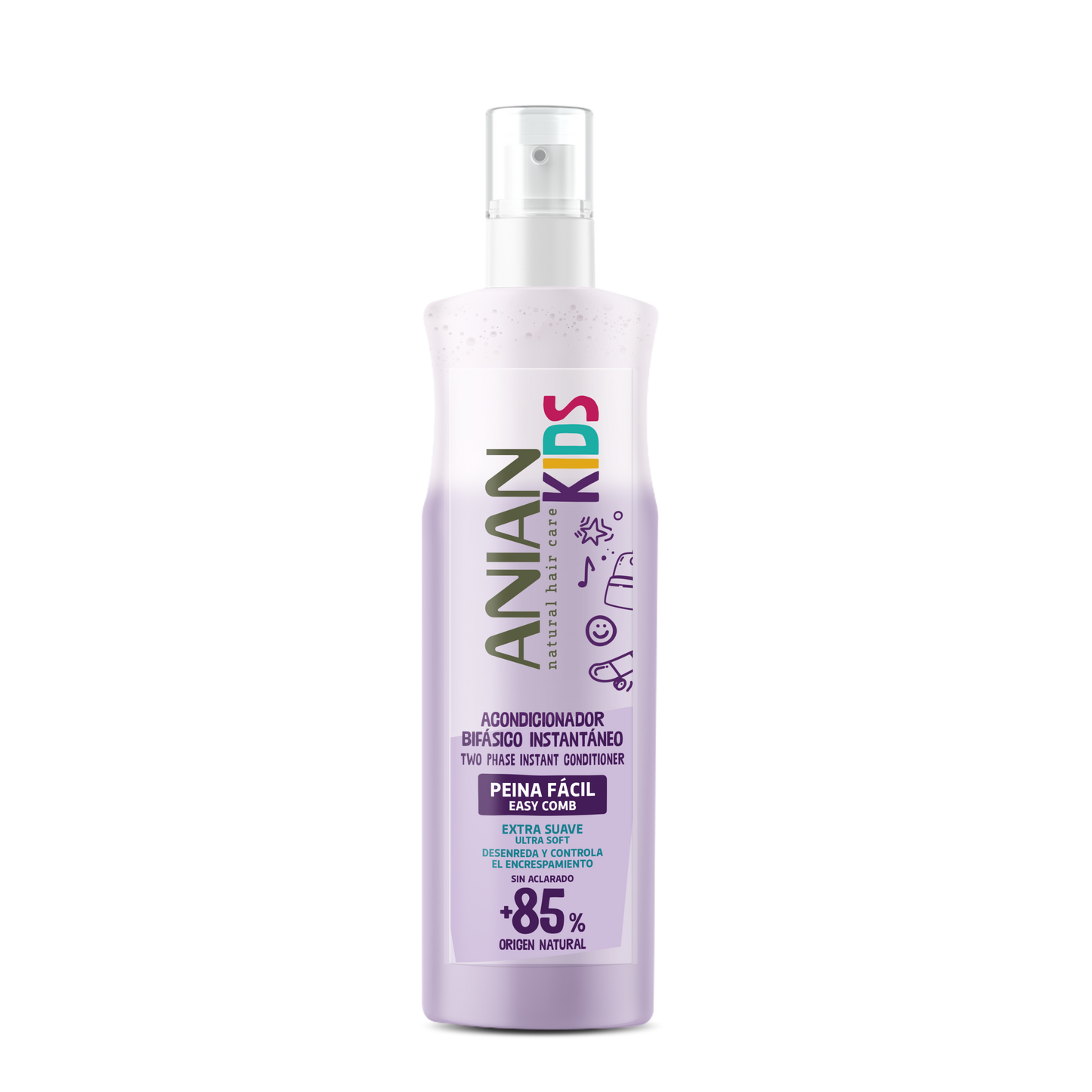ANIAN - TWO PHASE INSTANT CONDITIONER EASY COMBS KIDS 250ML
