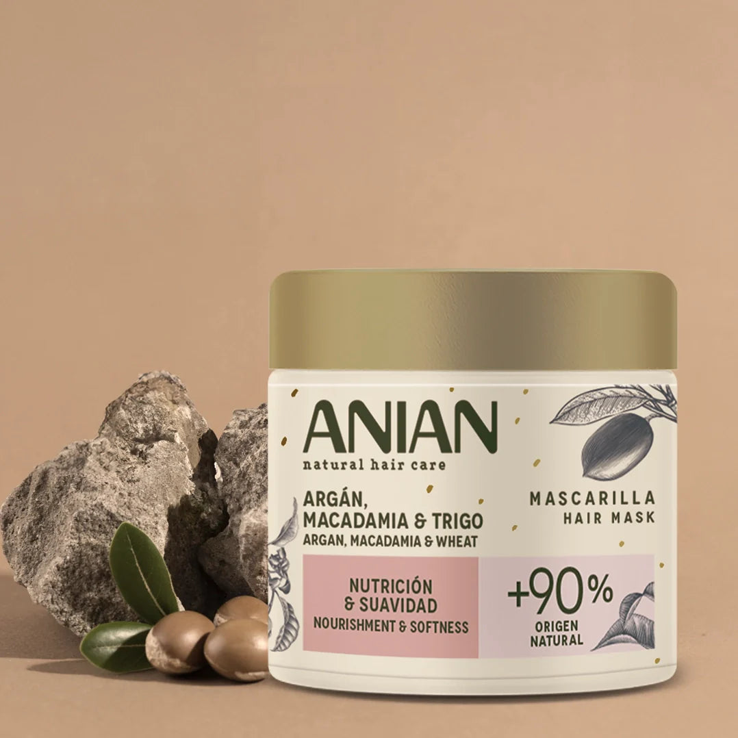 ANIAN - HAIR MASK ARGAN, MACADAMIA & WHEAT 350ML