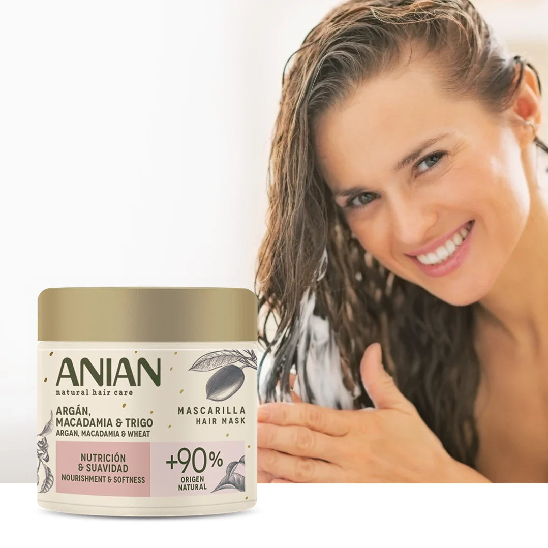 ANIAN - HAIR MASK ARGAN, MACADAMIA & WHEAT 350ML