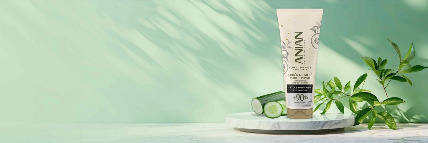 ANIAN - CONDITIONER ACTIVE CHARCOAL, GREEN TEA & CUCUMBER 250ML