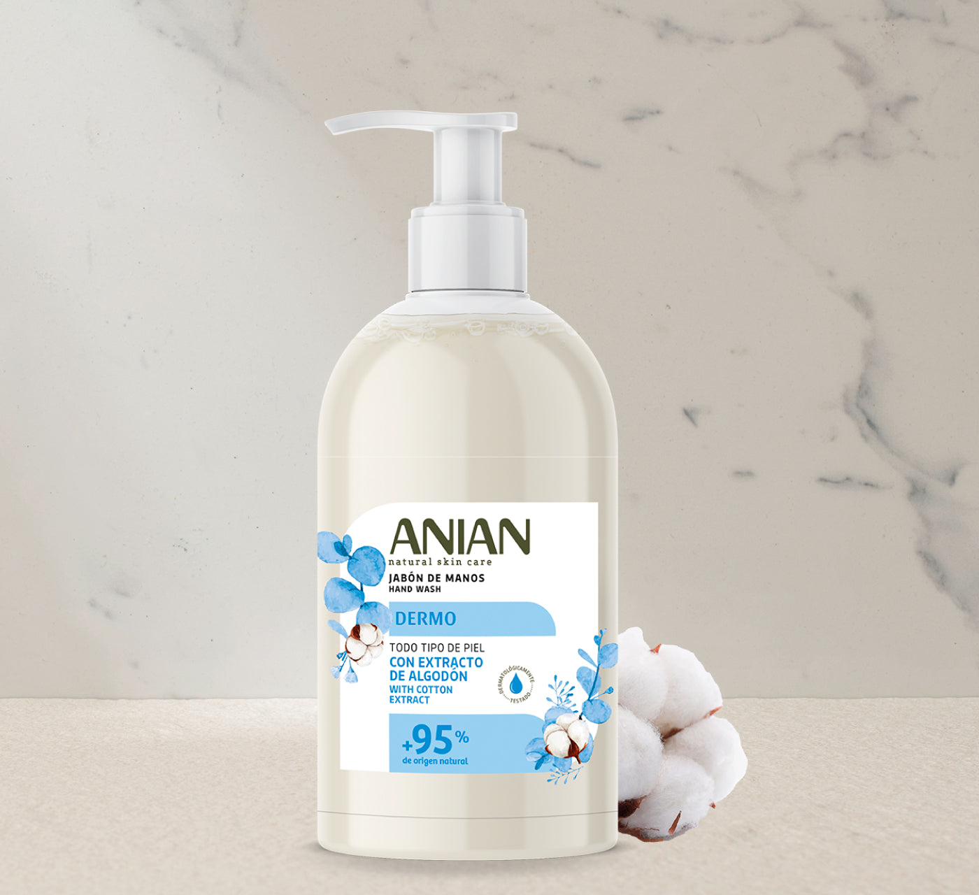ANIAN - HAND WASH DERMO WITH COTTON EXTRACT 500ML