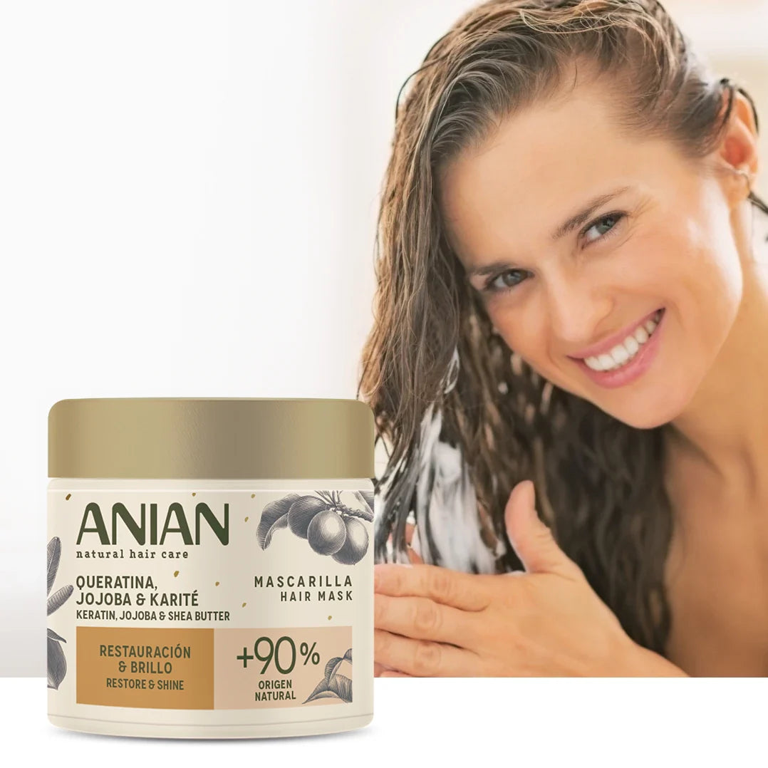 ANIAN - HAIR MASK KERATINE, JOJOBA & SHEA BUTTER 350ML